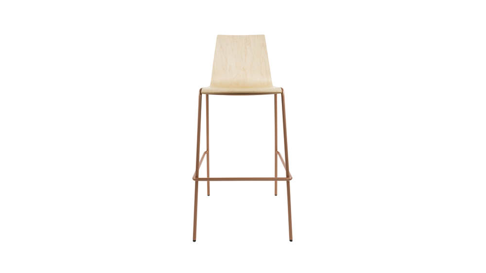 Rapson Forty Eight Bar Chair Steel Base front SL Edit