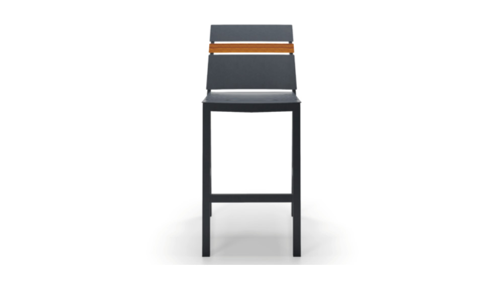 Linear Armless Bar Stool front view
