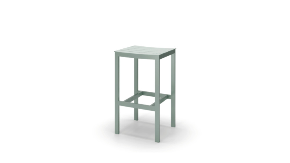 Monarch Backless Bar Stool slightly off center front view