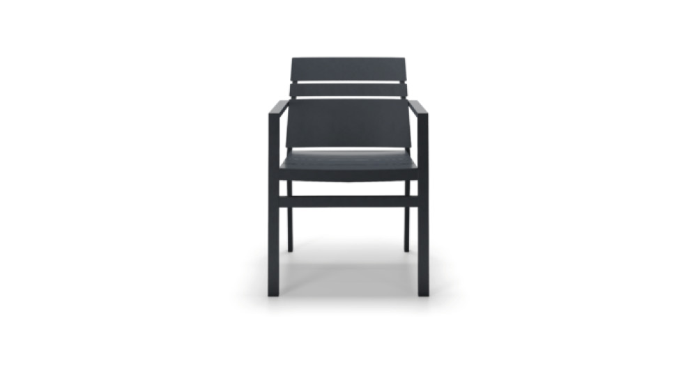 Monarch Linear Chair with Arms front view