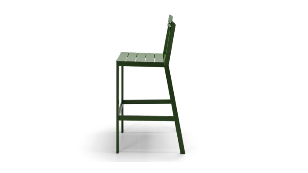 Monarch Two Armless Bar Stool side view