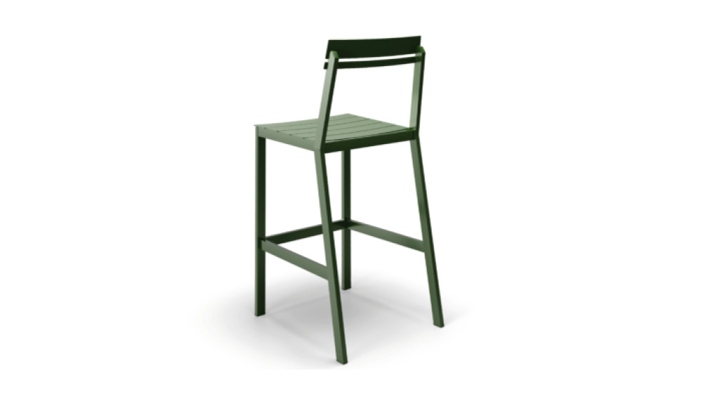 Monarch Two Armless Bar Stool slightly off center back view